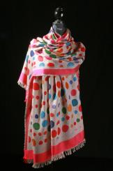 Schal aus Wolle mit Modal 