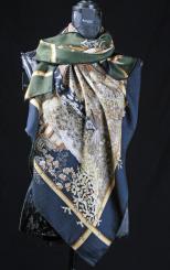 Tuch aus Wolle mit Seide 