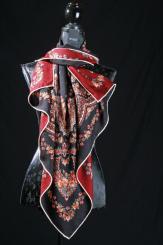 Tuch aus Wolle mit Seide 