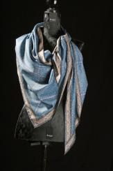 Dreiecktuch Wolle mit Seide 