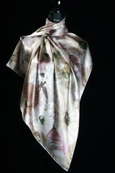 Seidentuch Satin handgerollt 