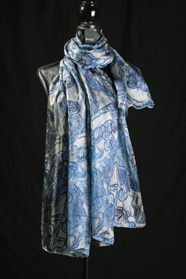 Seidenschal aus Pongeseide 