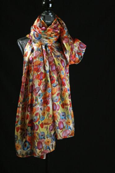 Seidenschal aus Ponge Seide 