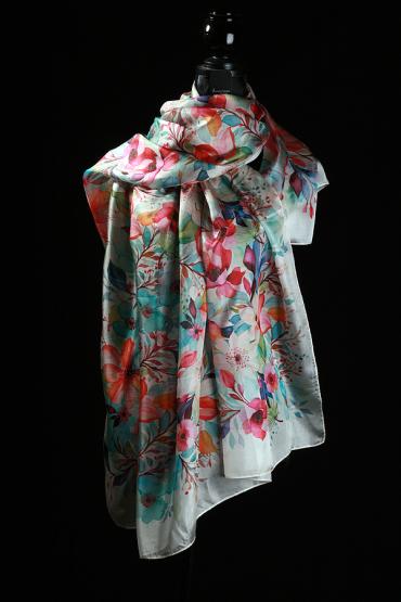 Seidenschal aus Ponge Seide 