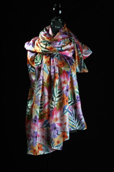 Seidenschal aus Ponge Seide 