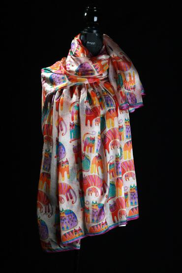 Seidenschal aus Ponge Seide 