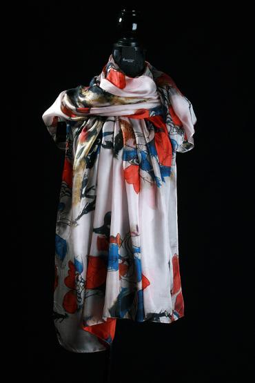 Seidenschal aus Ponge Seide 