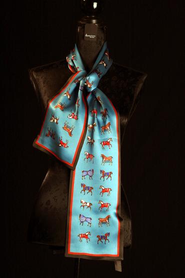 Seidenschal zweilagig 