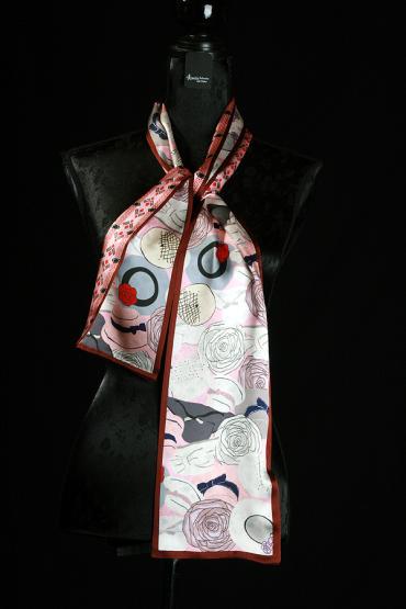 Seidenschal zweilagig 