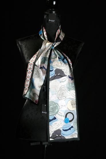 Seidenschal zweilagig 