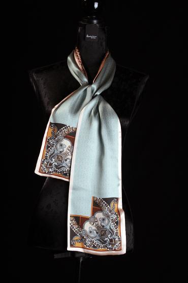 Seidenschal zweilagig 