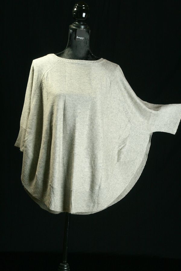 Poncho/Weste Kaschmir/Wolle 50/50 