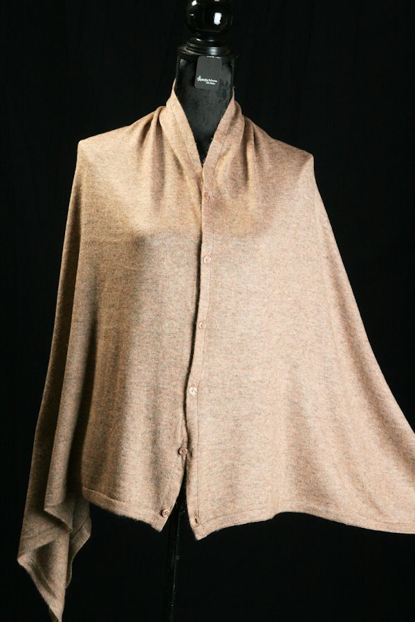 Poncho/Schal Kaschmir/Wolle 50/50 