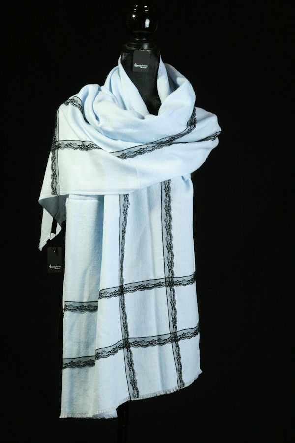 Viskose/Wolle/Mohair mit Spitze 