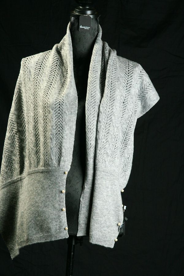 Schal/Poncho Kaschmir - Strick 