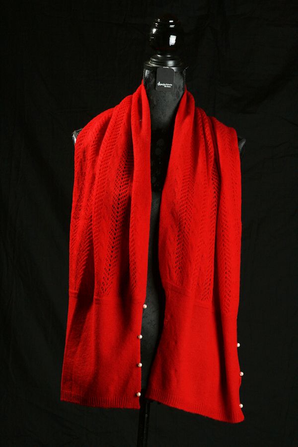 Schal/Poncho Kaschmir - Strick 