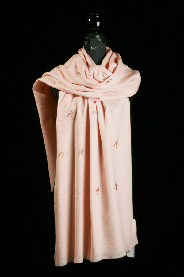 Schal aus Viskose mit Mohair unifarben 