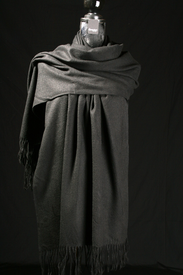 Fleece Schal schwarz 